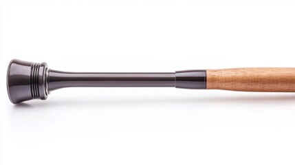 Fishing Pole Stand on White Background. Generative AI