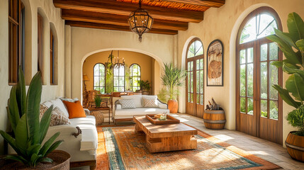 Mediterranean design influences are renowned for their warmth, vibrant colors, intricate architectural details, and timeless, coastal charm