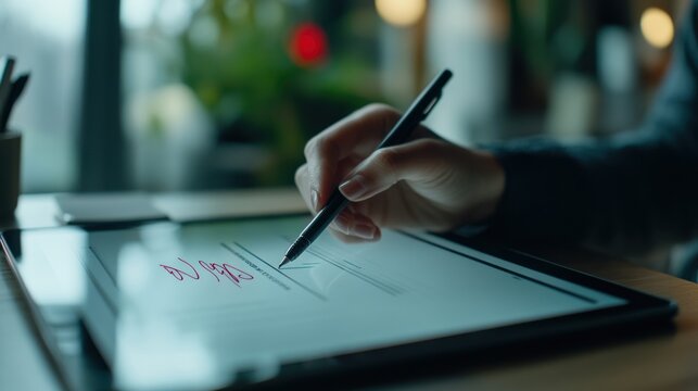 Digital Signature on Tablet: Modern Workflow, E-Signing Document