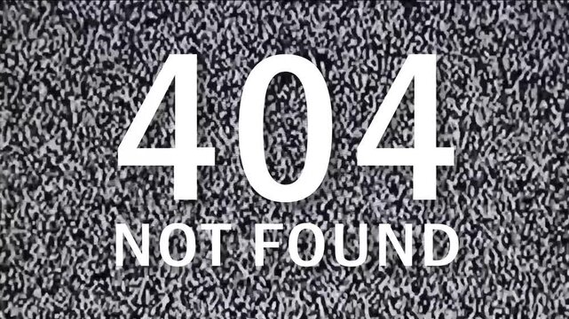 Tv noise - 404 not found