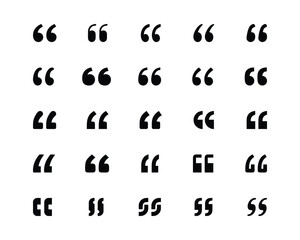 Vector black quote icon set. Quote Icon Object, Quote Icon Picture, Quote Icon Image, Fully scalable and customizable for print and digital.