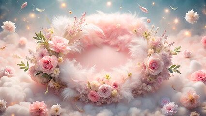 spring background with flowers