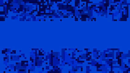 ABSTRACT ILLUSTRATION CUBE BLUE COLOR. DIGITAL BUSINESS BACKGROUND MOSAIC GRID DESIGN VECTOR 