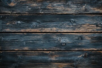 Fototapeta premium Dark wooden planks with a rustic texture showcasing natural grains and variations in color for design or background purposes