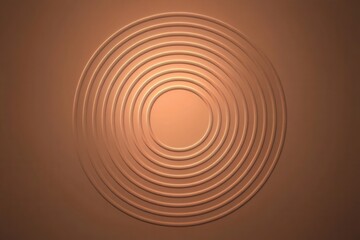 Subtle Glowing Concentric Circles Creating a Harmonious Visual in Warm Tones for Abstract Art and Modern Design Inspirations