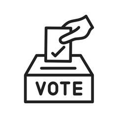 Ballot Paper icon vector image. Suitable for mobile apps, web apps and print media.