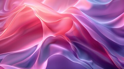 Abstract background with smooth lines in pink and purple colors, computer generated images