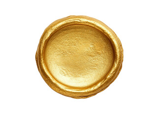 Isolated Golden Seal Stamp