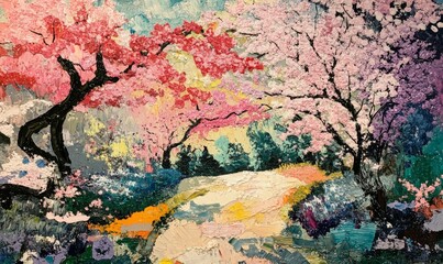 Cherry blossoms in spring