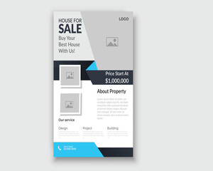 Free vector flat furniture flyer design template