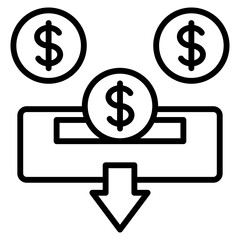 deposits single icon