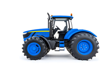 Obraz premium Big agricultural tractor isolated on a white background