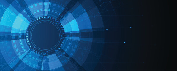 Technology abstract shapes for business or science project