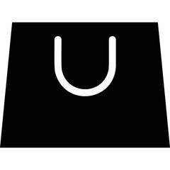 Simple vector icon shopping bag