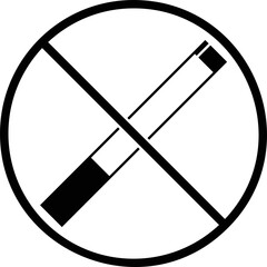 Simple vector icon no smoking