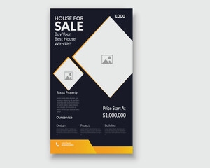 Free vector flat furniture flyer design template