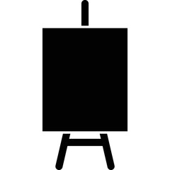 Simple vector icon easel
