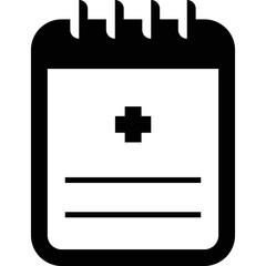 Simple vector icon medical calendar