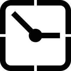 Simple vector icon clock
