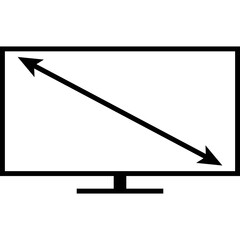 Simple vector icon monitor