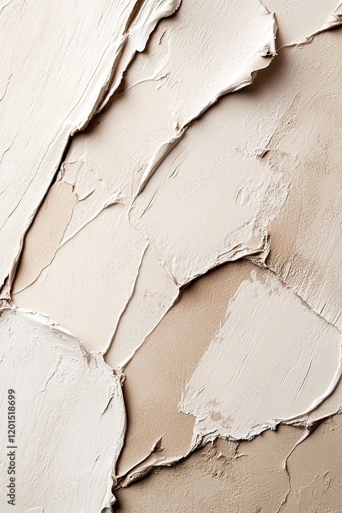 Poster contemporary abstract clay textures in soft shades of beige and taupe create an elegant backdrop, sh