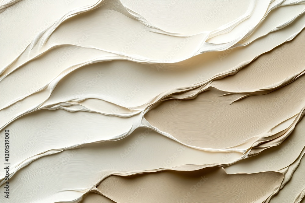 Aufkleber sophisticated background features abstract clay textures in soft shades of beige and taupe. gentle l