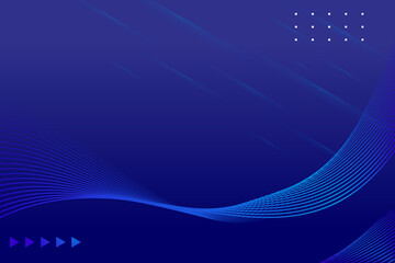 Blue background with waves and lights