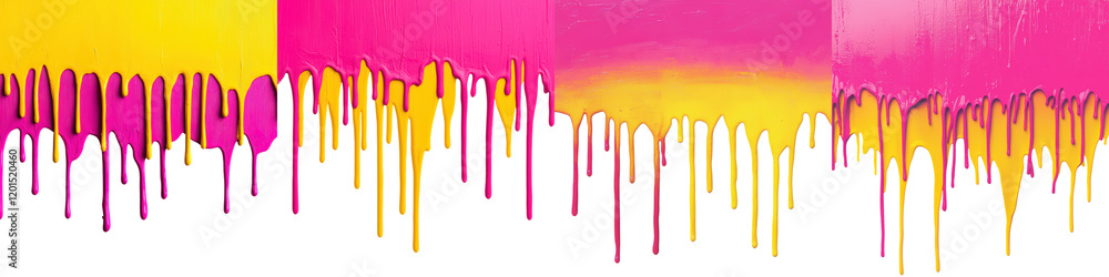 Poster vibrant and dynamic abstract digital art background featuring a colorful dripping paint splash effec
