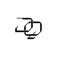 JQ monogram logo design letter text name symbol monochrome logotype alphabet character simple logo