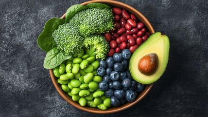 新鮮な食材が詰まったヘルシーボウル