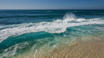 Fototapeta premium waves on the beach