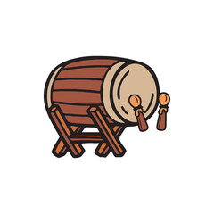 ramadan doodle cartoon vector