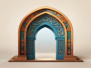Fototapeta premium detail of a window in a mosque