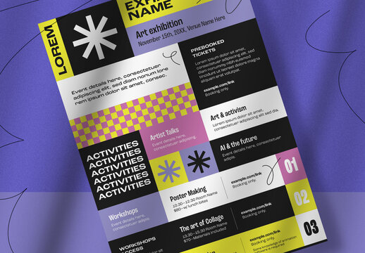 Modern Art Exibition Poster