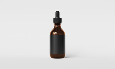 앰플 유리병 목업 Glass Ampoule Dropper Bottle Mock up