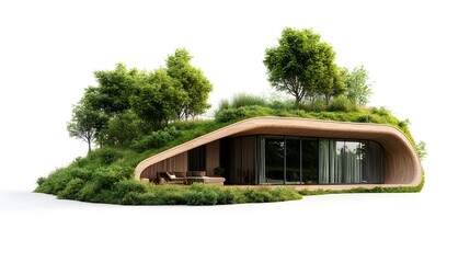 Obraz premium Stunning Modern Luxury Homes with Minimalist Designs In White Background