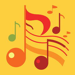 illustration of a musical note