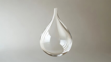 Fototapeta premium Elegant Teardrop Glass Vase