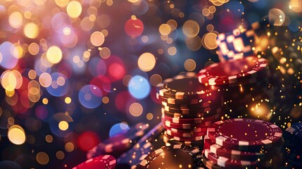 Elegant abstract background for casino themed fundraiser ball with a modern stylish vibe