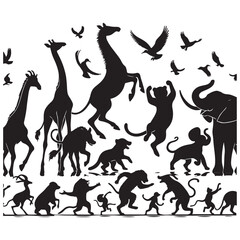 wolf black silhouette 