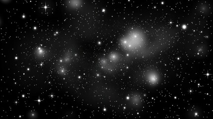 Obraz premium Celestial Dance: A Universe of Stars and Nebulae