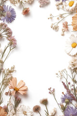 Fototapeta premium frame of flowers