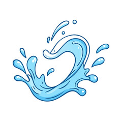 water splash icon, water splash vector illustration-simple illustration of water splash, perfect for water splash logos and themed design 