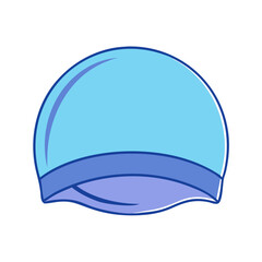 swim cap icon, swim cap vector illustration-simple illustration of swim cap, perfect for swim cap logos and themed design 
