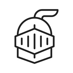 Knight icon vector image. Suitable for mobile apps, web apps and print media.