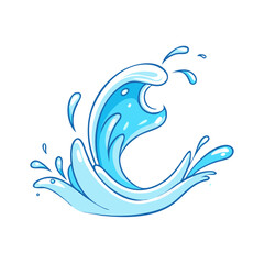 water splash icon, water splash vector illustration-simple illustration of water splash, perfect for water splash logos and themed design 