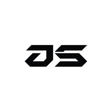 JS monogram logo design letter text name symbol monochrome logotype alphabet character simple logo