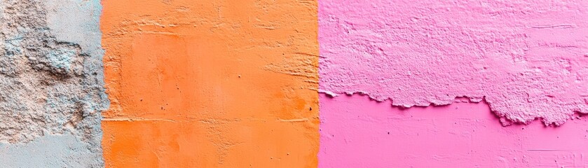 Colorful urban wall texture, paint peeling, city background