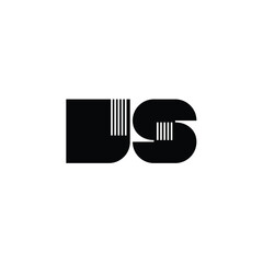 JS monogram logo design letter text name symbol monochrome logotype alphabet character simple logo