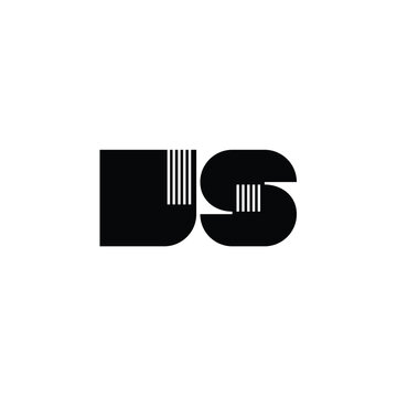 JS monogram logo design letter text name symbol monochrome logotype alphabet character simple logo